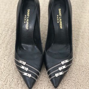 Saint Laurent Paris Zipper Heels